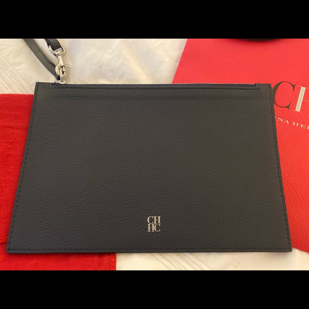 Carolina Herrera ”wallet” in Navy leather
